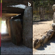 (Left) The “window of visibility” while standing in the dolmens’ chamber. (Right) Orca de Santo Tisco, a dolmen with a much smaller passage.